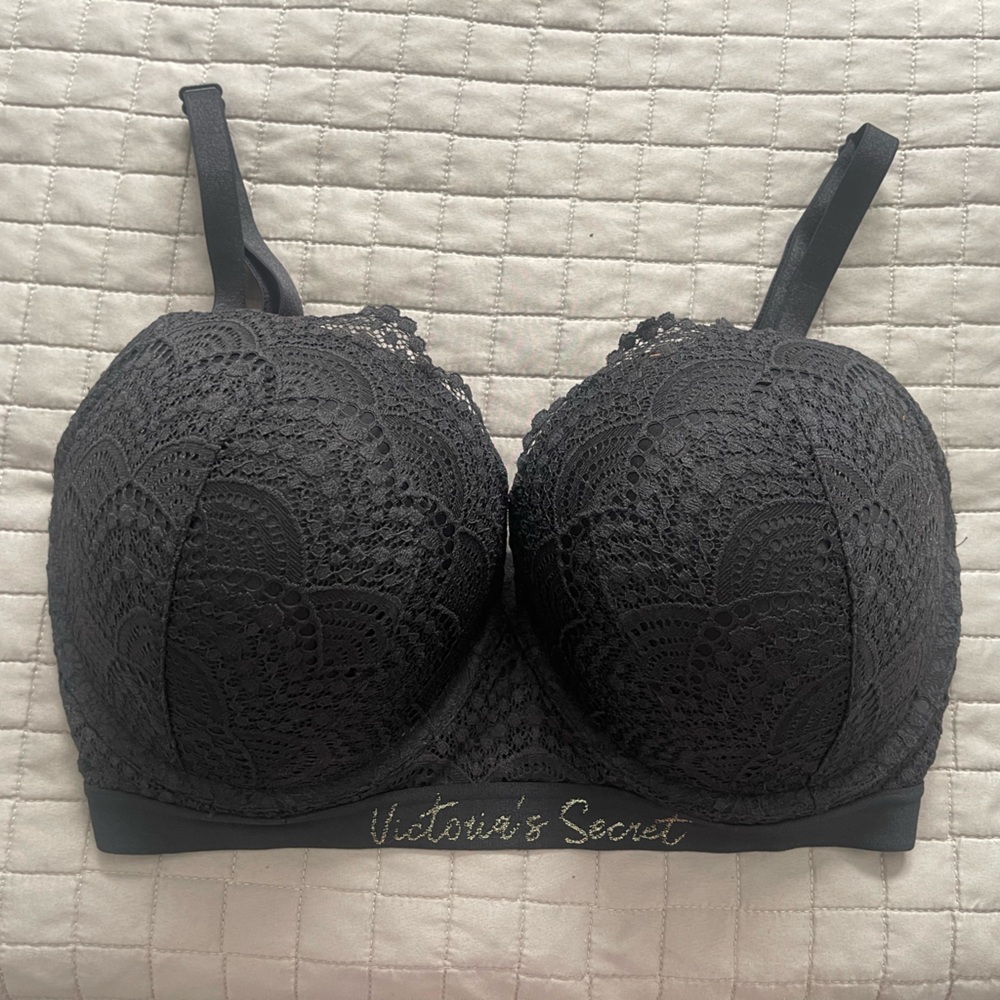 Victoria's Secret Black Lace Push-up Bra